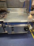 Blue Seal Evolution Series G580-8-P LPG bratt pan with 80-litre capacity and manual tilt