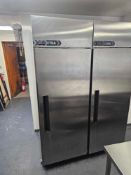 Foster Xtra XR600L upright single-door freezer, model 33-185. 600-litre gross capacity with