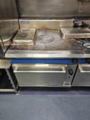 Blue Seal G576 Evolution Series solid top oven range with LPG configuration. Features a heavy-duty