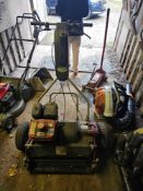 Baroness Pedestrian Cylinder Mower. Premium walk-behind greens mower with nickel-chrome cutting