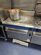 Blue Seal G576 Evolution Series solid top oven range with LPG configuration. Features a heavy-duty