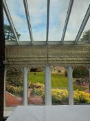 Large Quantity of High-Quality Neutral embossed Fabric Panel Blinds (24 Panels Total) An extensive