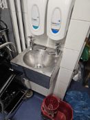 Stainless steel wall mount hand wash basin [Loc Arden] A lift out charge applies to this lot in