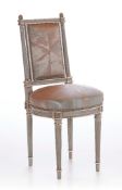 A Pair Louis XVI Style Side Chairs This brand new Pair of Louis XVI Style Side Chairs (Sené-