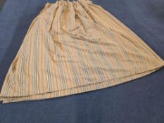 A Pair Lined Pencil Pleat Top Of Patterned Drapes Gold Tan Muted Base Gives The Drapes A Soft,