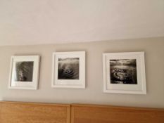 Gillian Allard A Set Of 3 x Framed Prints (1) Circle In The Sand Solway Firth (2) Wells Next The Sea