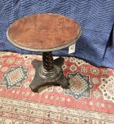 John Tanous Circular Table Barley Twist Pedestal Quad Base 60 X 65cm