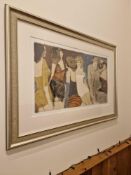 DAVID SCHNEUER (Israeli , 1905 - 1988) Limited Edition Coloured Serigraph Silk Screen Print The