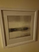 Gillian Allard Framed Print Loch Ewe Area Signed Verso In A Modern White Wood Glazed Frame 48 x 49cm