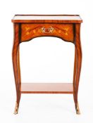 Louis XVI style Side Table This brand new Louis XVI style Side Table Marquetry, Rosewood, and Violet