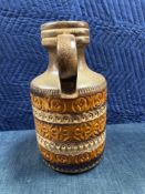 Scheurich West German Foligno Pattern Pottery Jug Vase 40cm