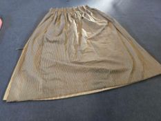 A Pair Lined Pencil Pleat Top Of Striped Drapes Classic Grey And White Thin Vertical Pinstripe
