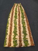 A Pair Lined Pencil Pleat Top Of Lined Drapes Fabric Feature A Leopard Or Cheetah Print Pattern In
