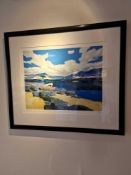 Donald Hamilton Fraser. (British, B. 1929-2009) Artist Proof Screen-print Beachscape Skerray By