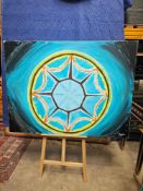 Acrylic Abstract On Canvas 120 X 90cm (RC33309)