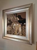 Helen Samuels Still Life Oil On Canvas In The 17th Century Dutch Vanitas Style Depicting Objets