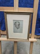 Framed Print Head Study Of A Man Glazed And Framed 23 X 28cm (RC30416)