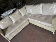 Bramblecrest Set B581 Chedworth Square 2 Piece Reclining Sofa - Sandstone [ WhsLoc 105 Bay 97 A]