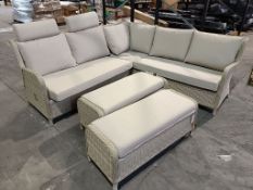 Bramblecrest Set B713 Chedworth Reclining Square Sofa with 2x Benches & Headrests Notes: