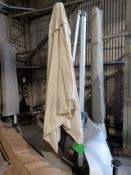 Bramblecrest Set B119 Chichester Anodised 3.0 x 3.0m Square Side Post Parasol including Khaki
