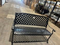 Bramblecrest Set B327 Milan Bench - Black [ WhsLoc 105 - BAY 66 C]