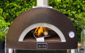 Alfa One/Nano Top Oven in copper (Wood Fired) - The new Alfa compact pizza oven was created
