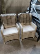 Bramblecrest Set B772 Chedworth Hi-Back Chair - Sandstone x2 Notes: 1x Chair Leg has slightly