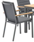 Bramblecrest (Set No X105) Bergen Stacking Dining Chair including Eco Slate Cushion - FSC T