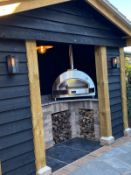 Alfa 4 Pizze Oven Top in grey (Wood Fired) - The oven floor is made of interchangeable