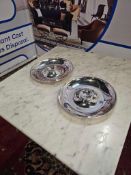 Set of 6 L&P Silver Plated Oyster Dishes A set of six L&P Silver London plated oyster dishes, size
