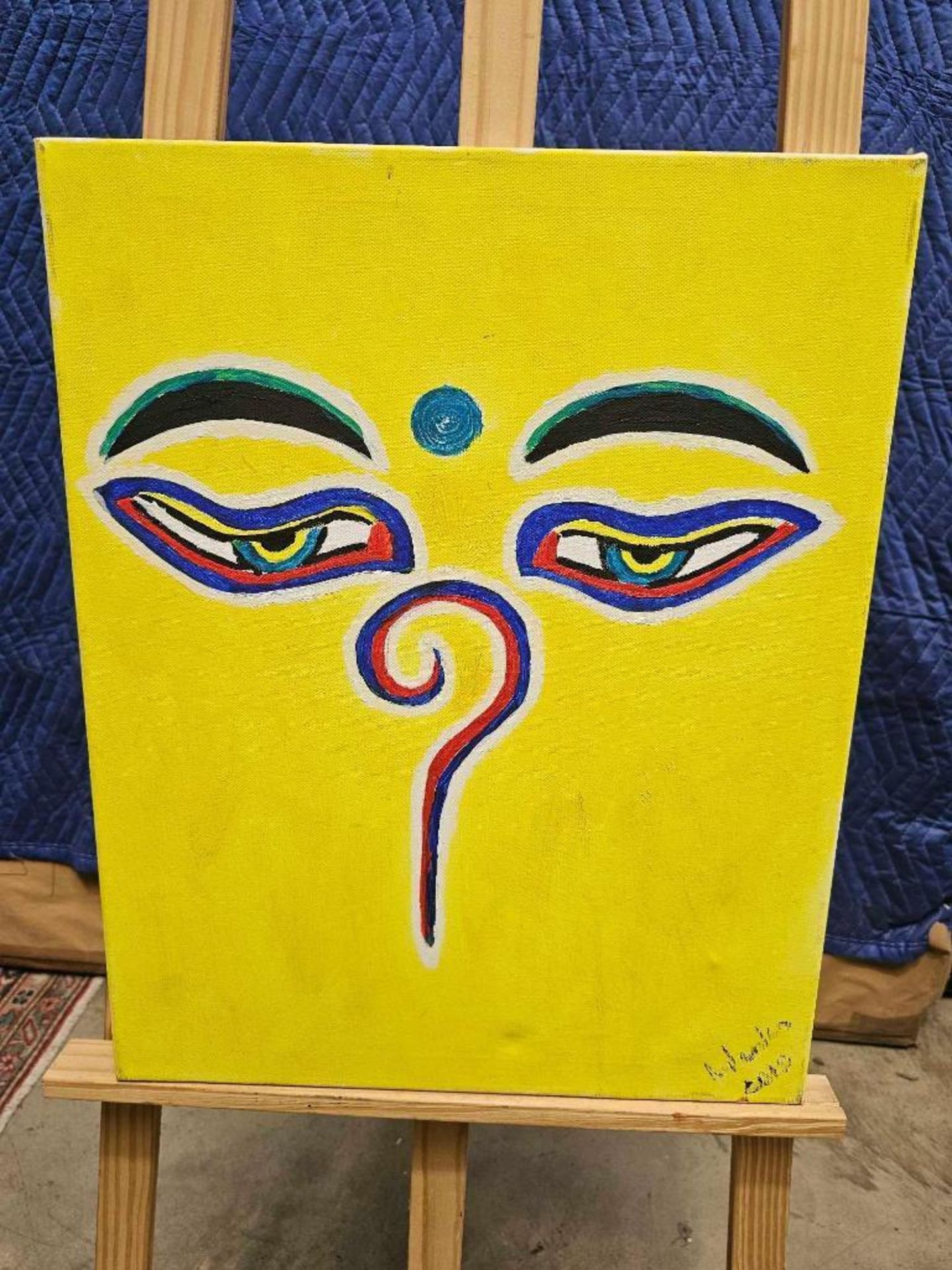 Acrylic Abstract On Canvas 40 x 50cm (RC33310) - Image 2 of 3