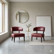 Pair of Bespoke Carver Dining Chairs (Sofa & Chair Co.): A pair of bespoke carver dining chairs with