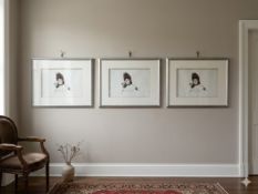 Set of 3 Portrait Prints after Paul César Helleu (Ref 053) A set of three framed portrait prints