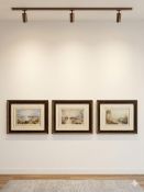 A set of 3 landscapes after Joseph Mallord William Turner Shoreham, Bolton Abbey and Upnor Castle,