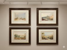 Set of 4 Landscapes after J.M.W. Turner (Ref 047) A set of four framed landscape prints after J.M.W.