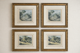 Set of 4 Landscapes after Powell & White (Ref 049) A set of four framed landscapes including