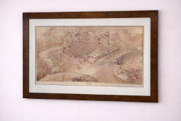Framed Print – Map of Jerusalem (Modern Reproduction) (Loc: ALNCM) A high quality modern