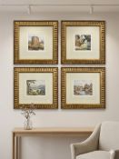 A set of 4 x framed landscapes are reproductions after original works by the celebrated British