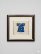 Framed print decorative miniature representation of a Chinese dragon robe, similar to those worn