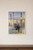 David Owen – Home Soon (Pet), 2014 A charming oil on canvas by British artist David Owen, titled