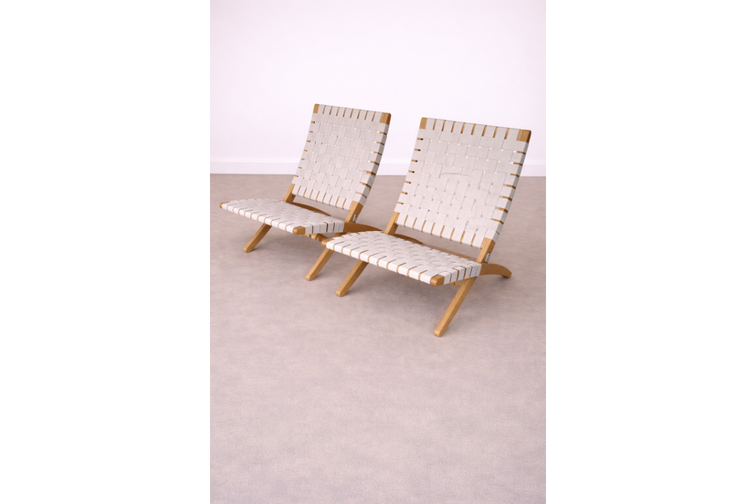 A pair of  Lounge Chairs by Carl Hansen & Søn Designed by Morten Gøttler in 1997, the MG501 Cuba - Image 1 of 3