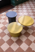 3 x Side tables comprising of a HK Living Holland coffee table Earthenwear 62 x 26cm 2) HK Living