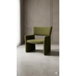 Crown Easy Chair (W. 68.8cm x D. 66.4cm x H. 76cm) by Massproductions. Designed by Chris Martin,