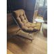 A Pair of 1970s-Style Chrome and Bouclé Sling Chairs, in the manner of Peter Hoyte. These chairs - Image 9 of 9