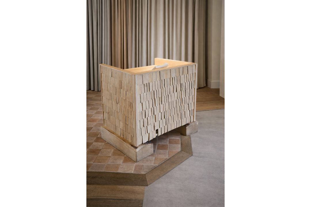 Bespoke reception counter is a landmark of regenerative design, born from a high-profile - Image 4 of 6