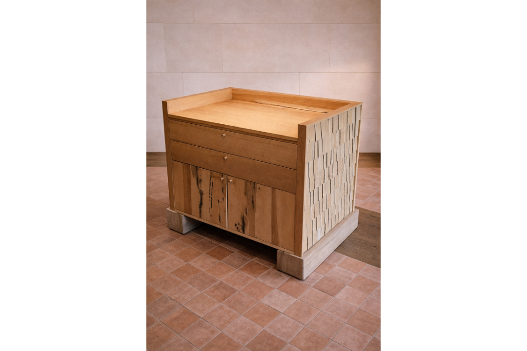 Bespoke reception counter is a landmark of regenerative design, born from a high-profile - Image 2 of 6