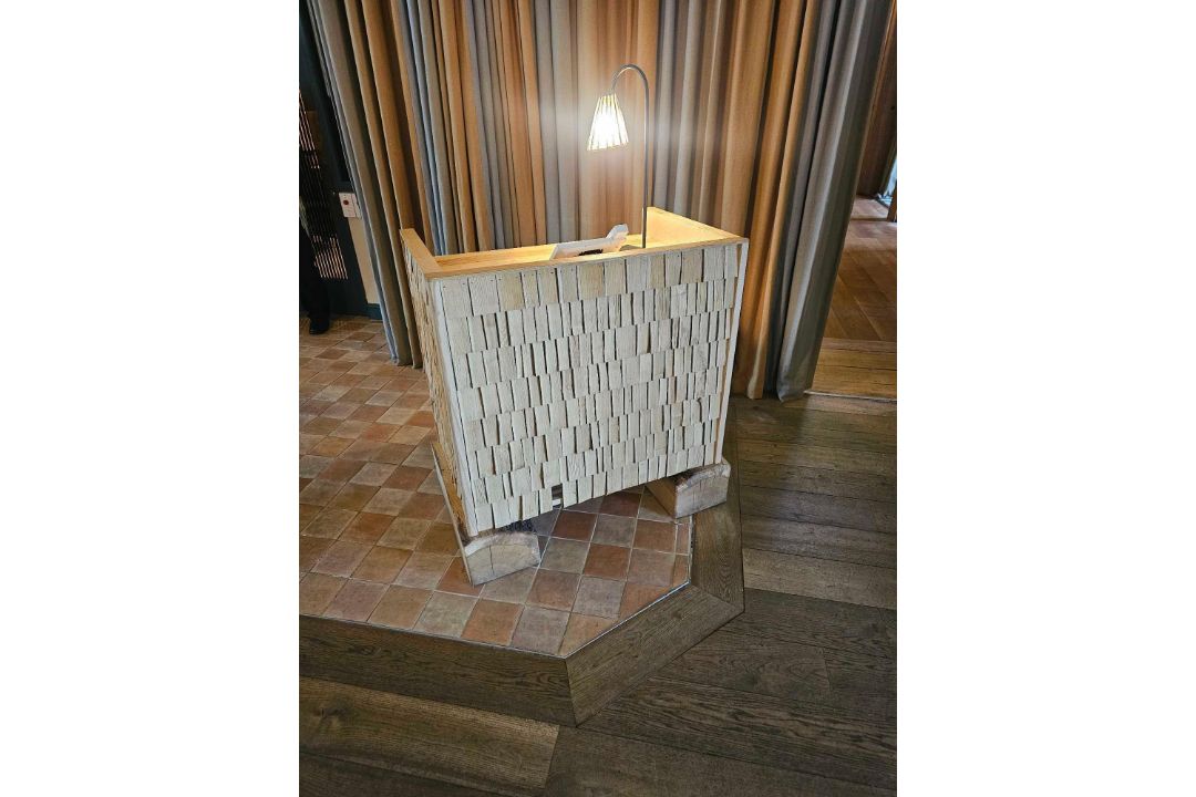 Bespoke reception counter is a landmark of regenerative design, born from a high-profile - Image 3 of 6