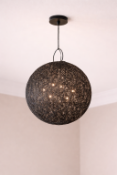 I-Lite Woven Globe Black Pendant Lamp This I-Lite Pendant Lamp is a grand architectural statement