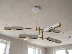 I-Lite Sarus-Inspired White Mobile Chandelier This I-Lite Pendant Lamp is a commanding architectural