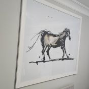Wall art framed print of a horse 130 x 110cm(CHIW Mew)
